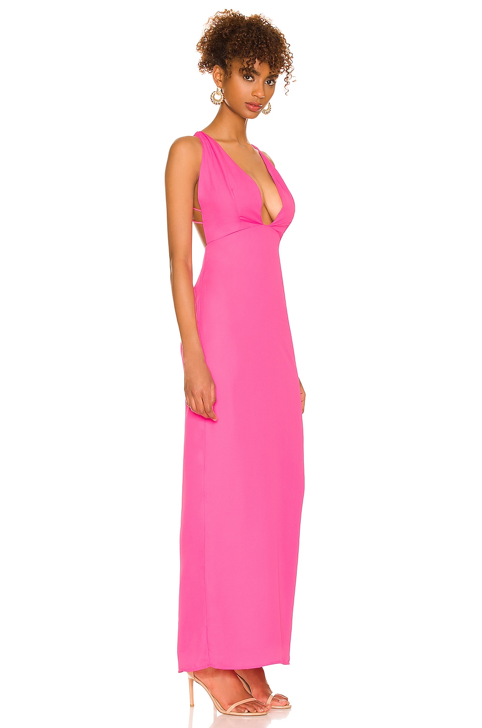 superdown Lucinda Strappy Maxi Dress in Hot Pink | REVOLVE superdown Lucinda Strappy Maxi Dress in Hot Pink | REVOLVE