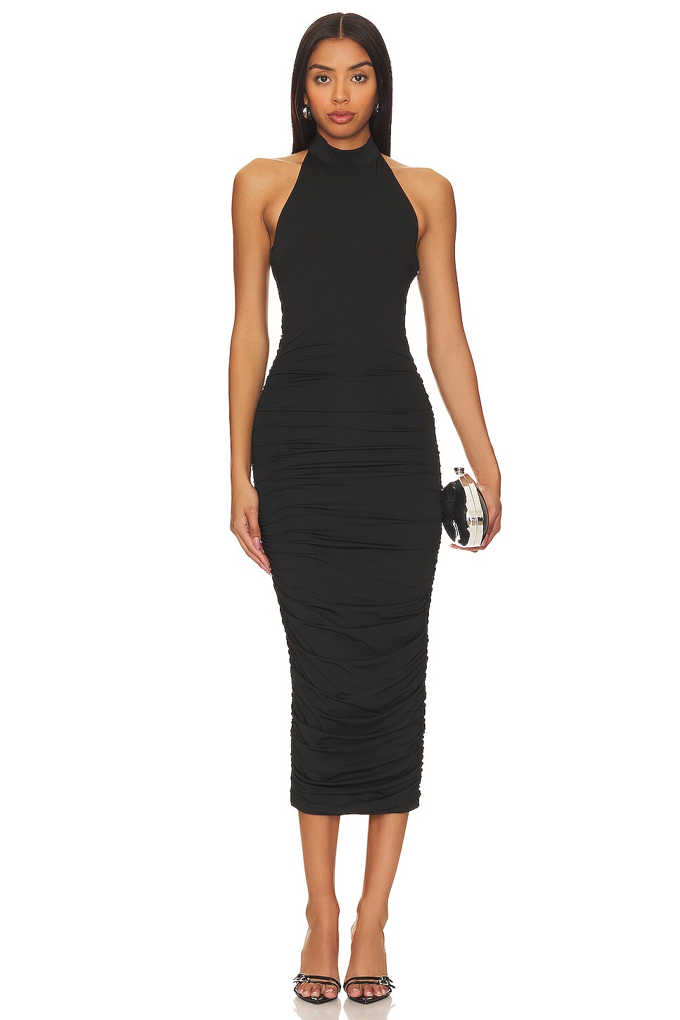 view 1 of 3 Mallory High Neck Dress in Black
