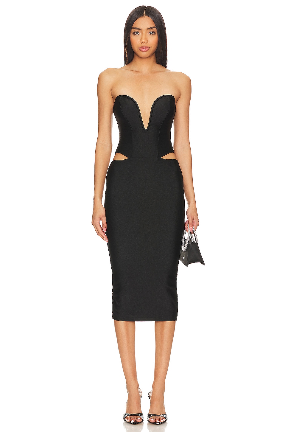 view 1 of 3 Toria Midi Dress in Black