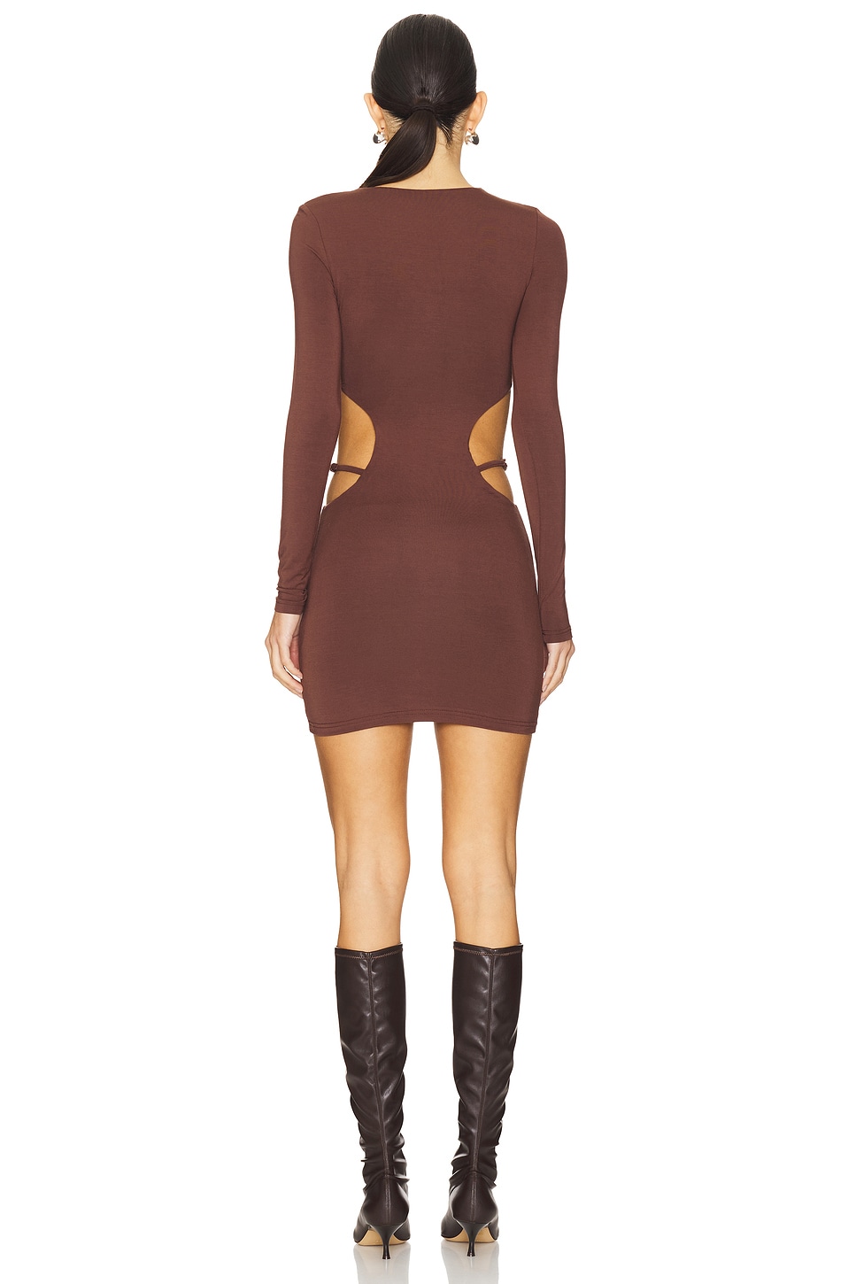 superdown Torianna Mini Dress in Chocolate Brown | REVOLVE