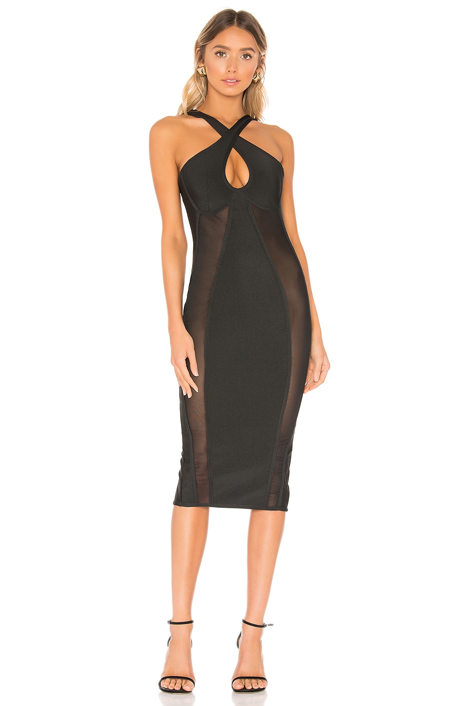 keyhole bodycon dress