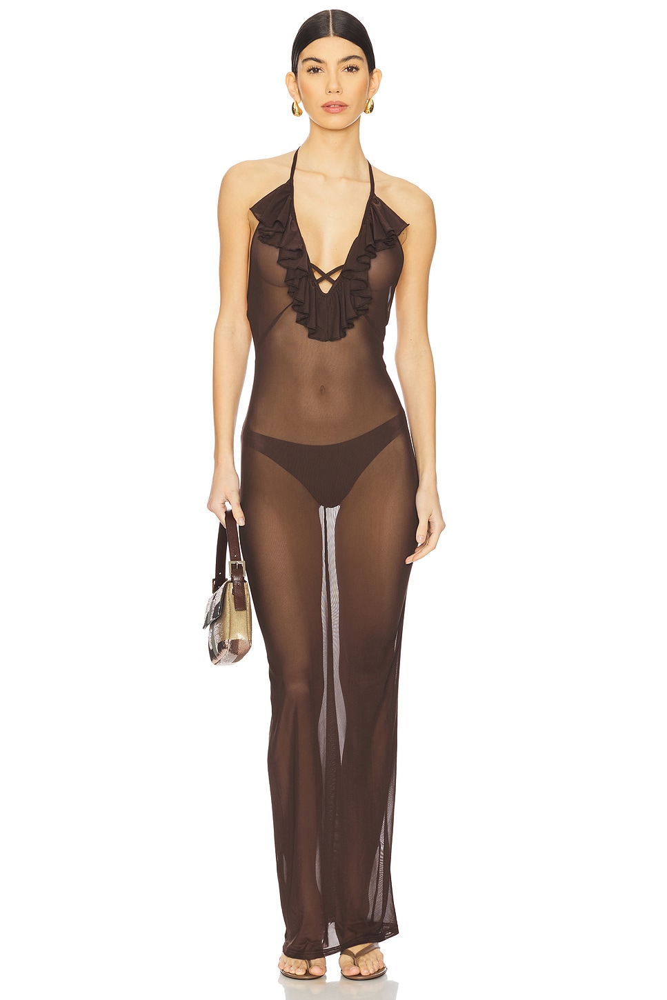 view 1 of 3 Alazane Maxi Dress in Brown