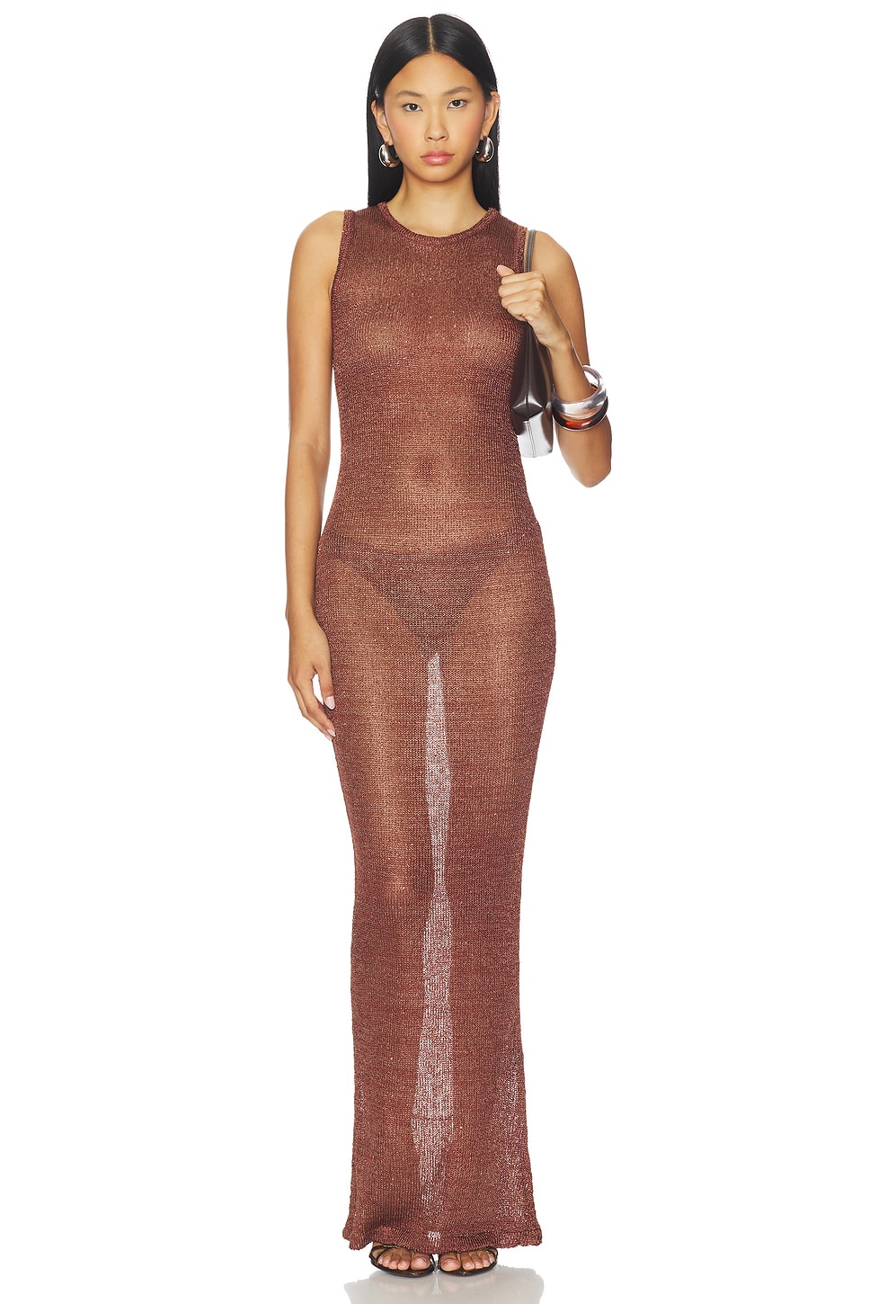 Alix Maxi Dress in Brown View 1 of 4