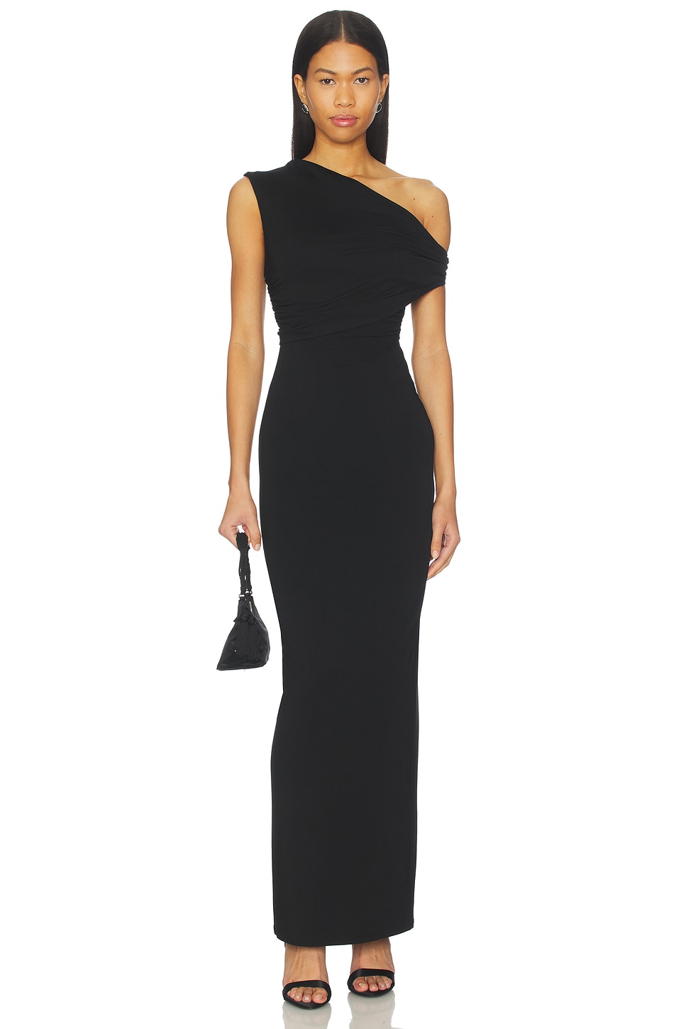 elisya off shoulder dress in black superdown Alessia Maxi Dress