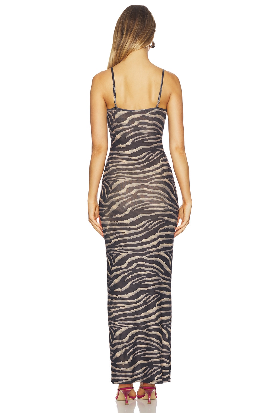 zebra dress bodycon Zebra Print Bodycon Maxi Dress main image 0