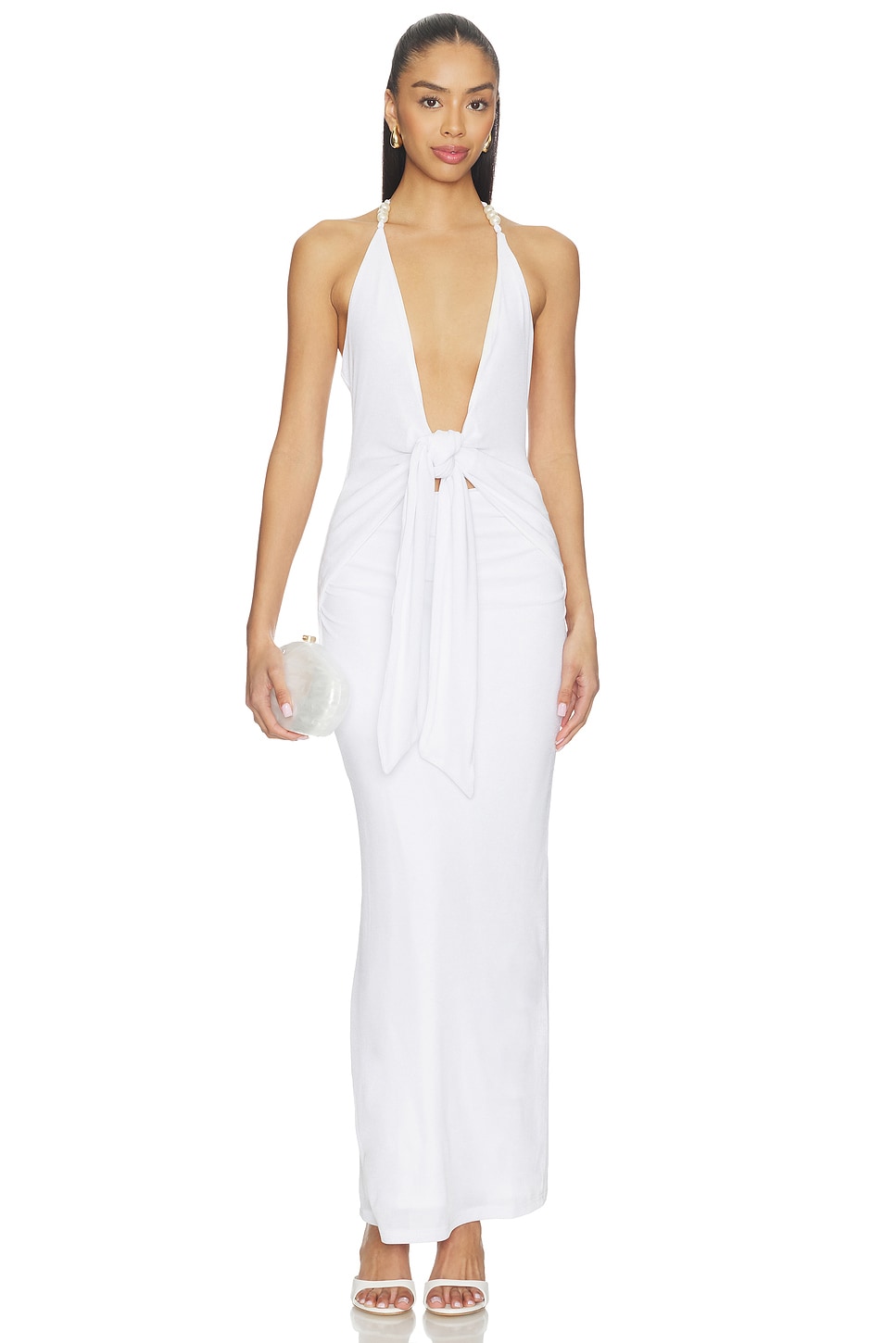 amai maxi dress in white superdown superdown | Dresses | Amai Maxi Dress