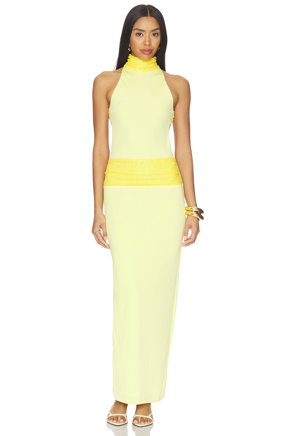 Sabriana Gown in Yellow View 1 of 4