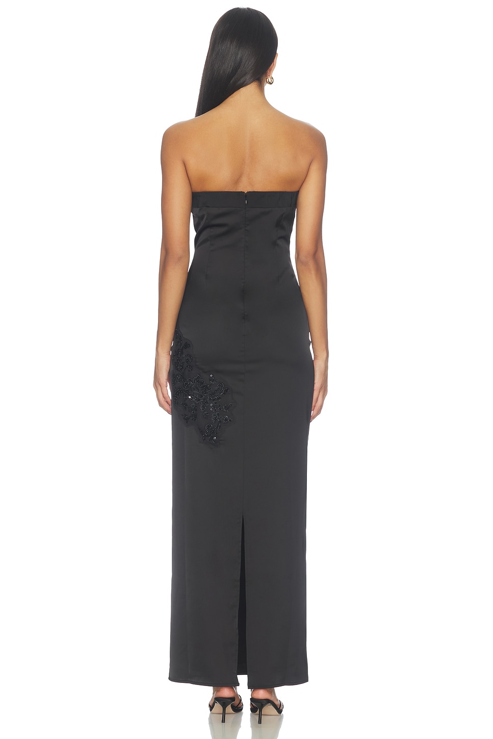Superdown Angel Strapless Gown In Black, photo 2 of 5