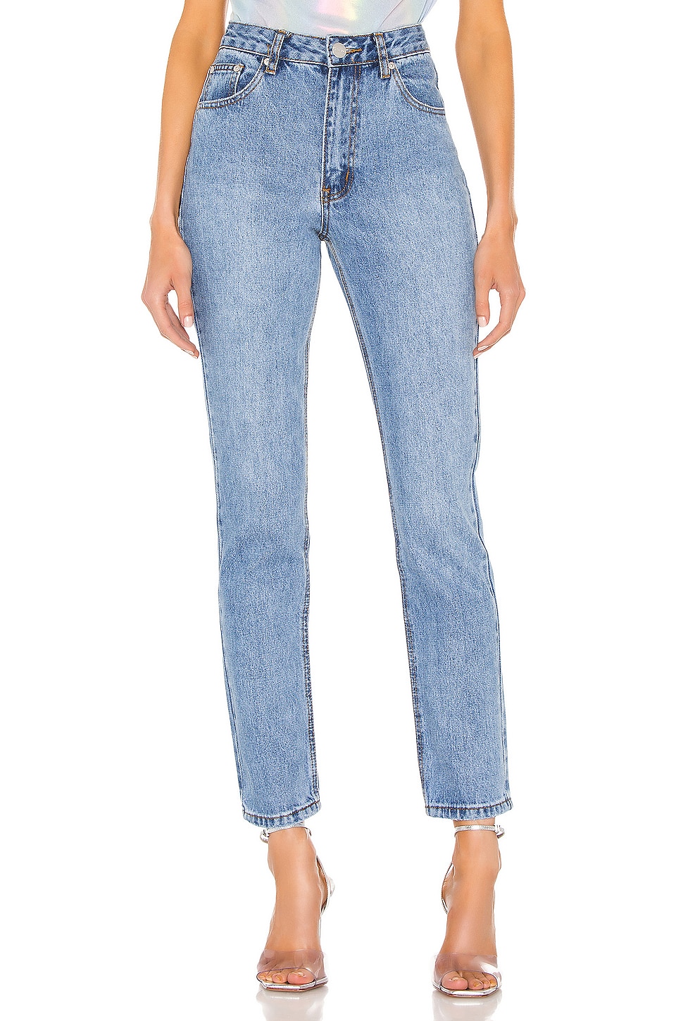 view 1 of 4 Bailee Butt Slit Jean in Light Wash