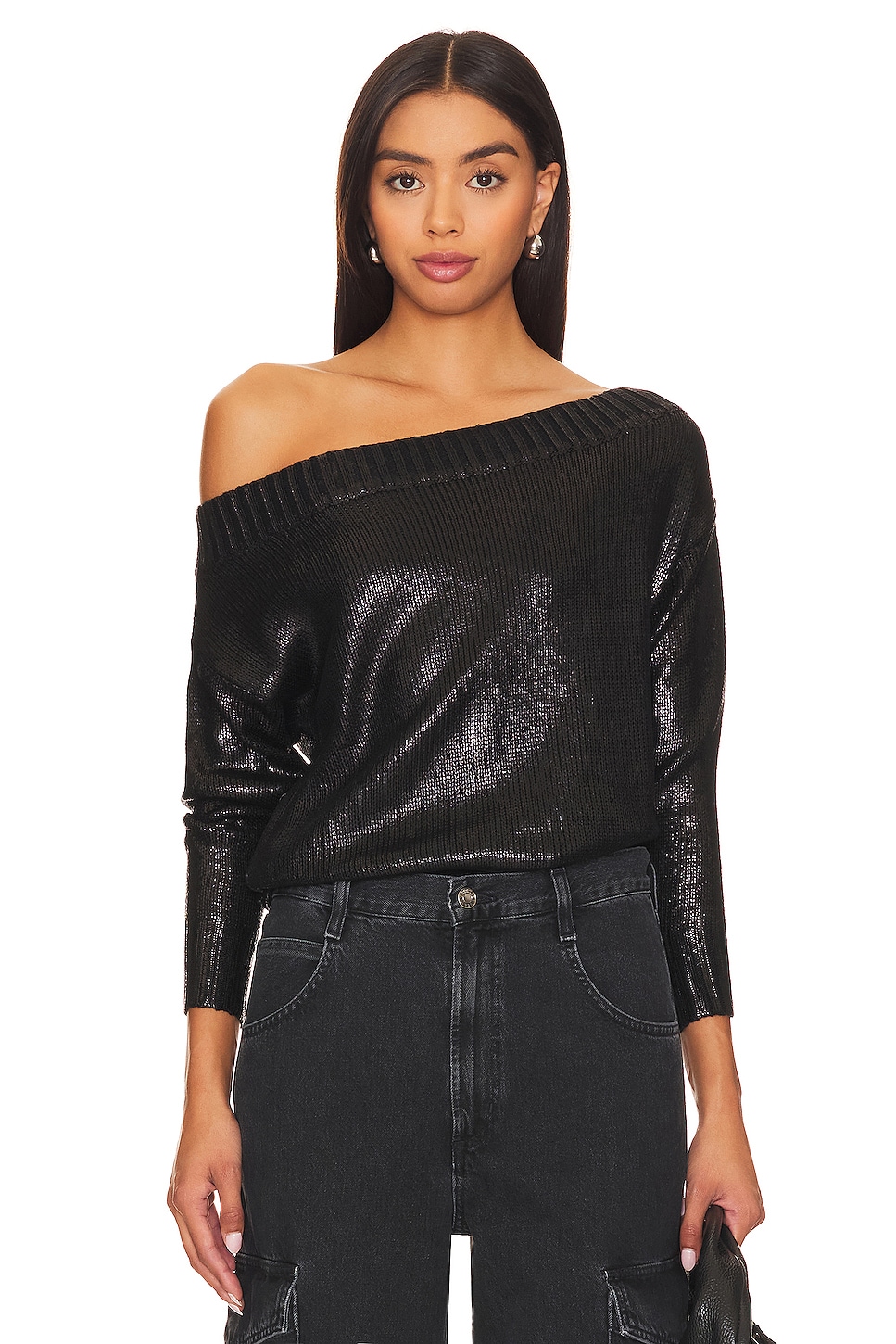 view 1 of 5 Marla Sweater in Black Metallic
