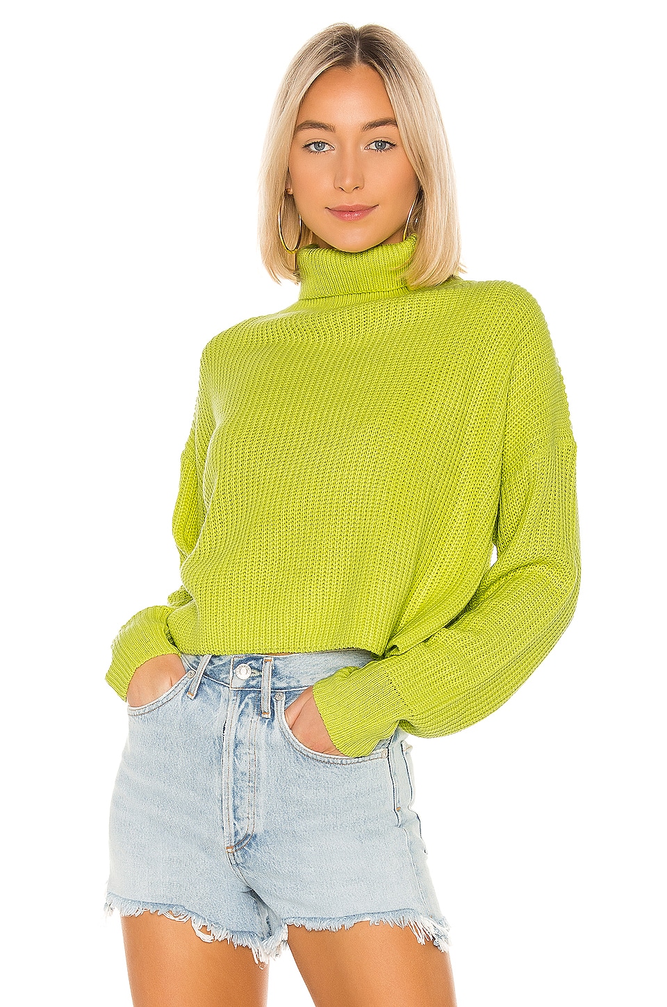 superdown Lacy Turtleneck Sweater in Green | REVOLVE superdown Lacy Turtleneck Sweater in Green | REVOLVE