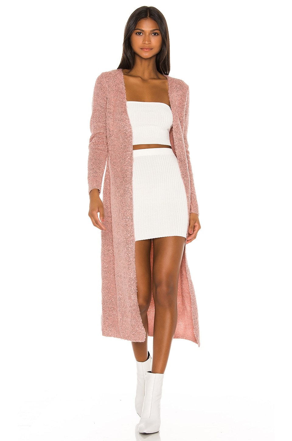 view 1 of 3 Lucy Long Cardigan in Rose