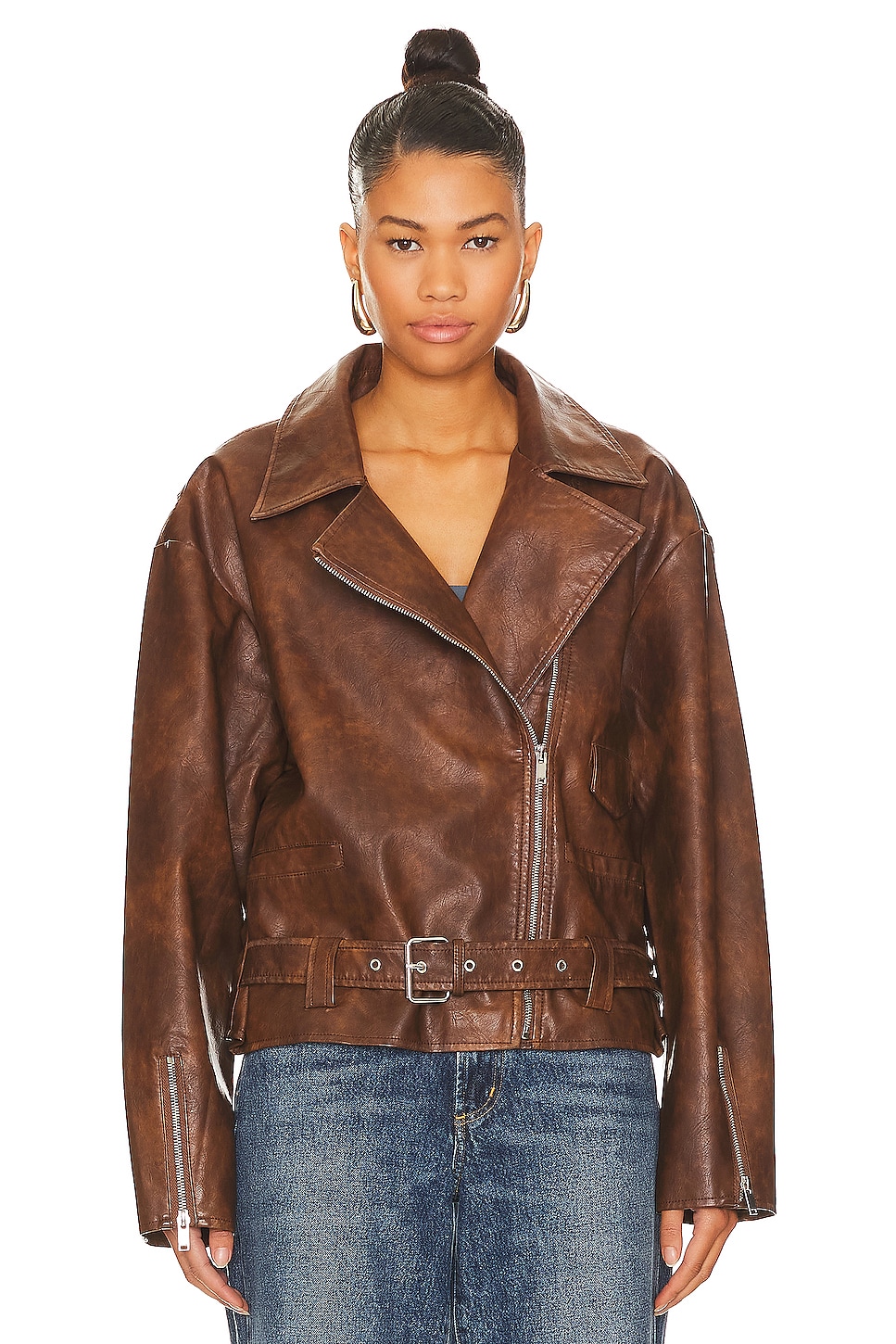 Superdown Lana Faux Leather Jacket | superdown