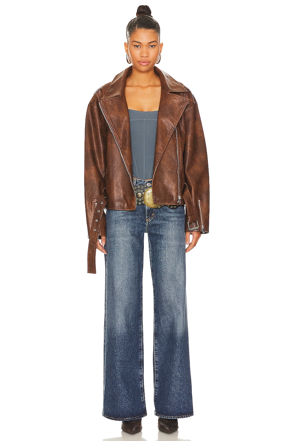 Lana Faux Leather Jacket