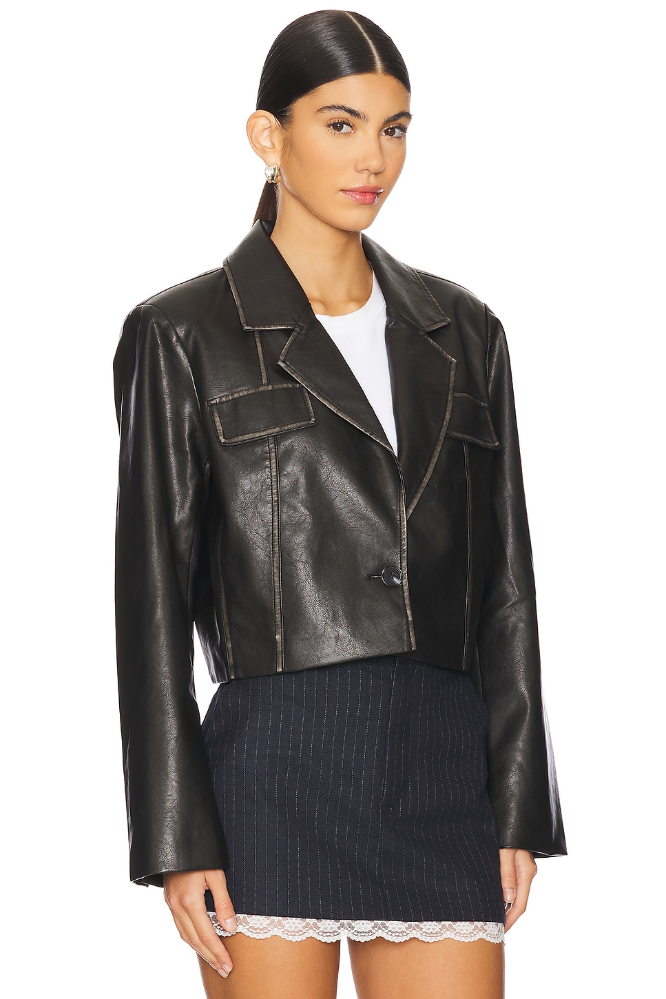superdown Blakely Faux Leather Jacket