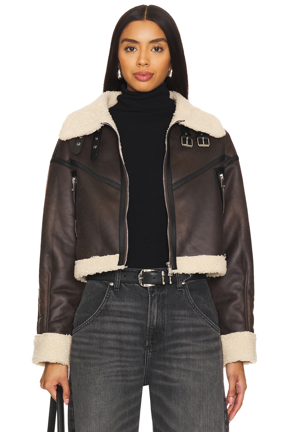 Amelia Faux Leather Jacket