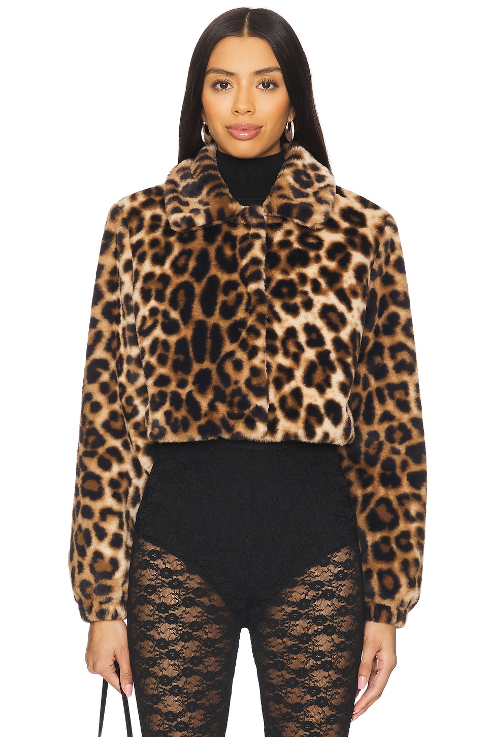 view 1 of 4 Valdis Faux Fur Jacket in Brown