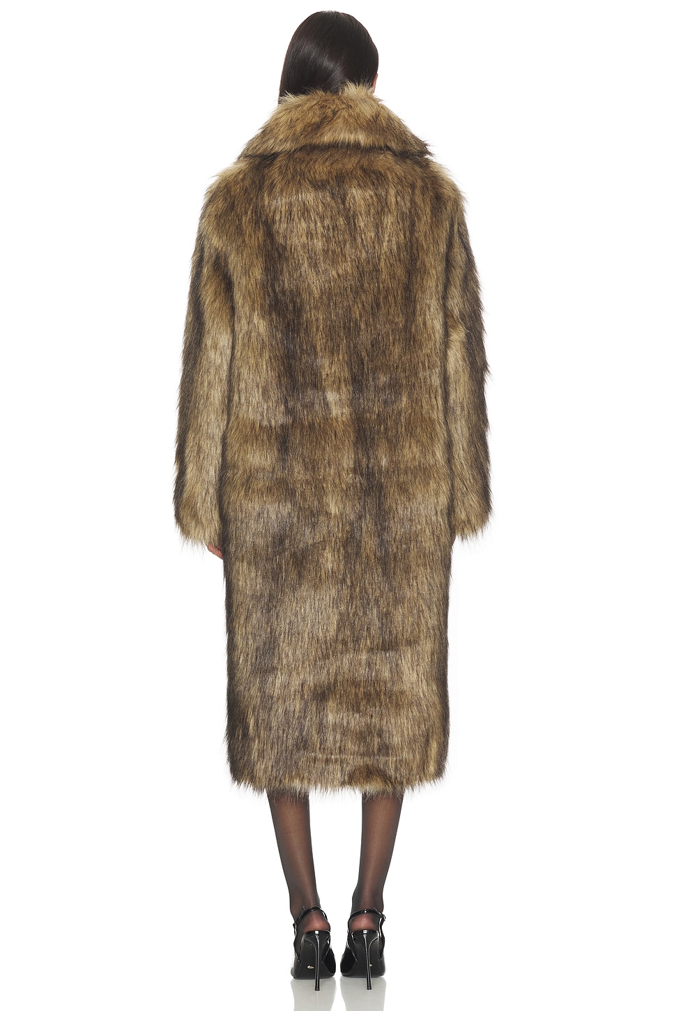 superdown x Emma Leger Carmela Faux Fur Coat in Brown | REVOLVE