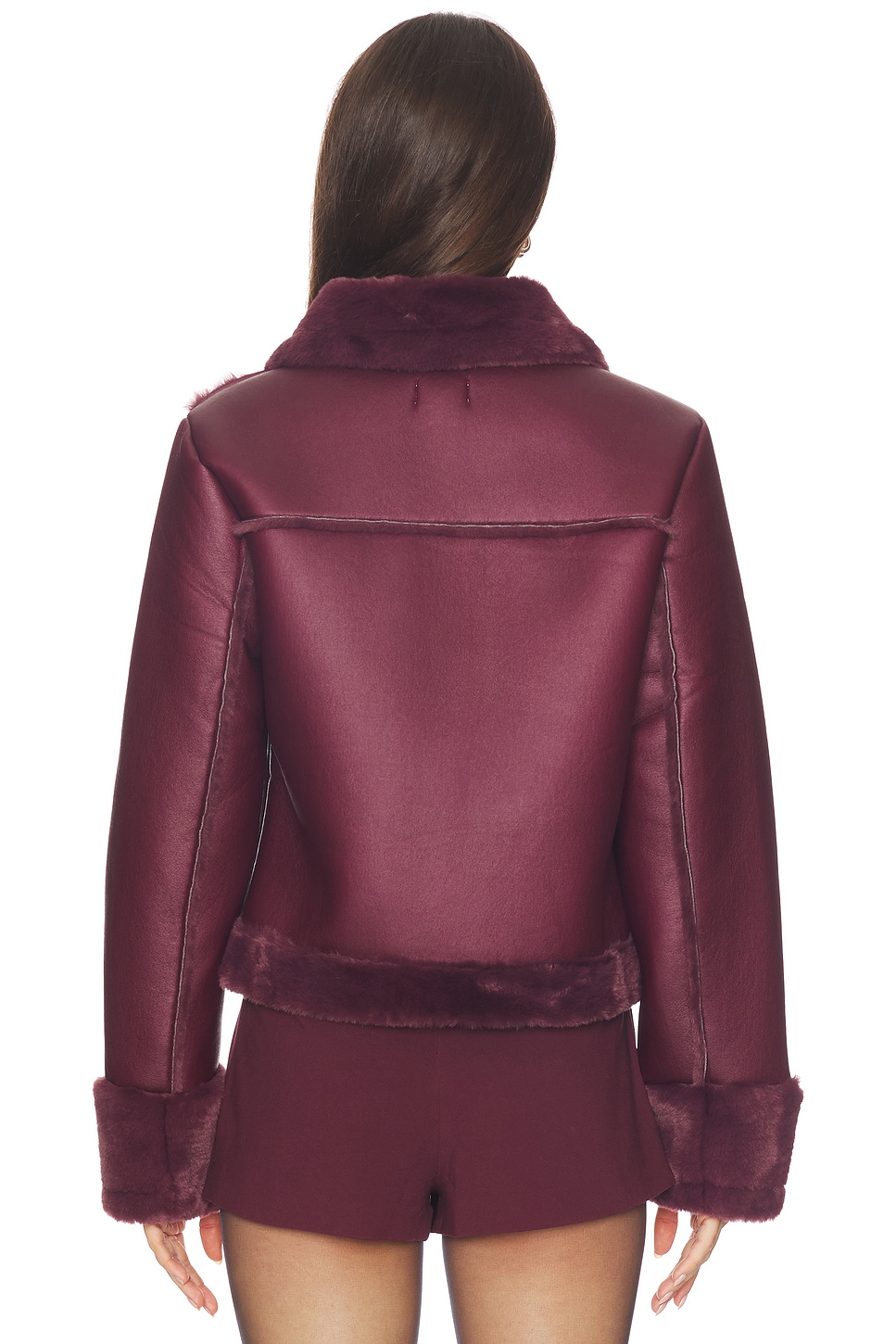 superdown Sasha Faux Leather Jacket thumbnail