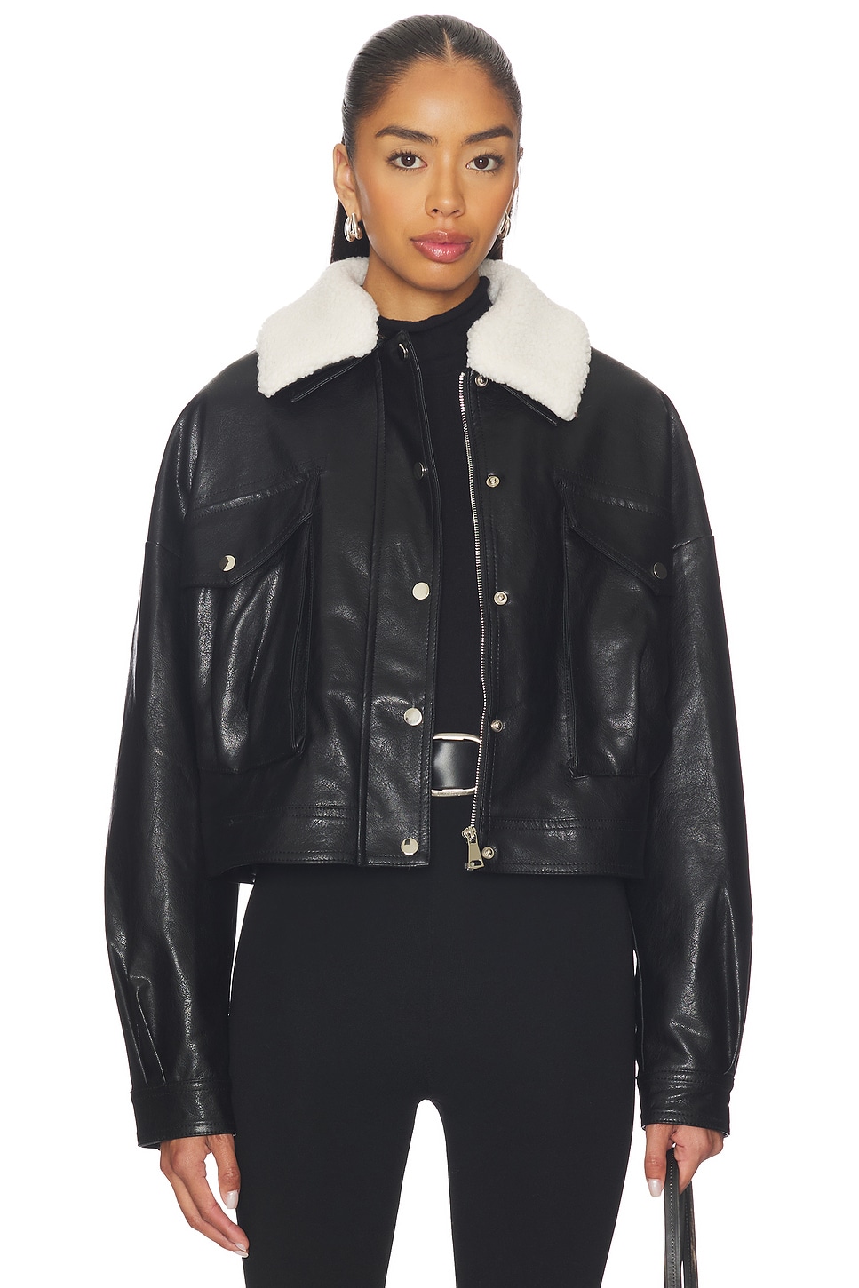 Colette Faux Leather Jacket - thumbnail 2