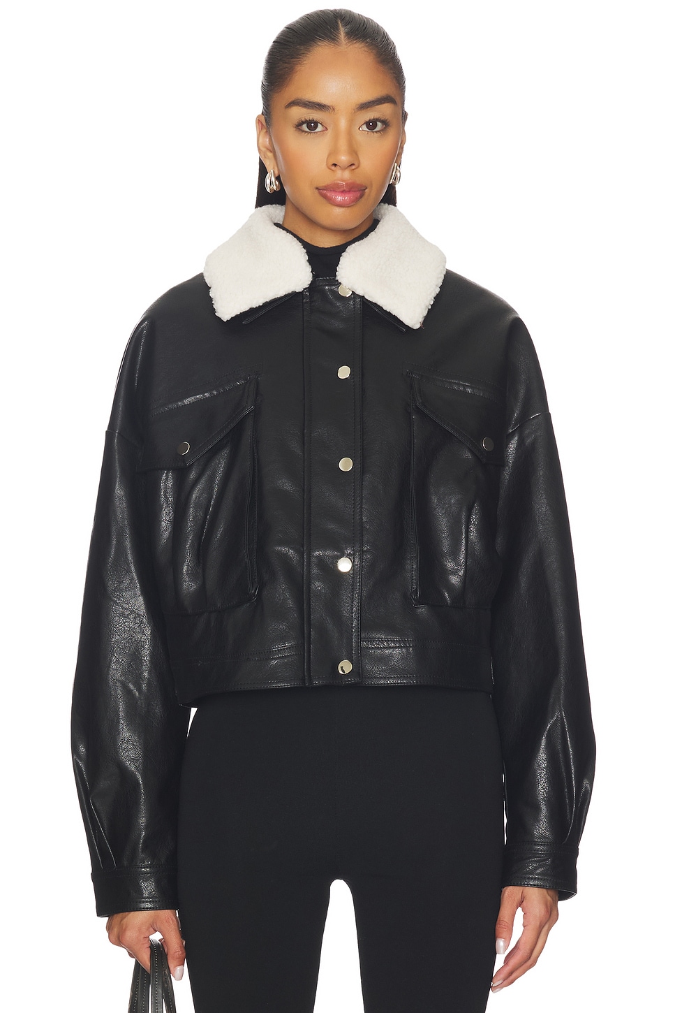 Colette Faux Leather Jacket - thumbnail 3
