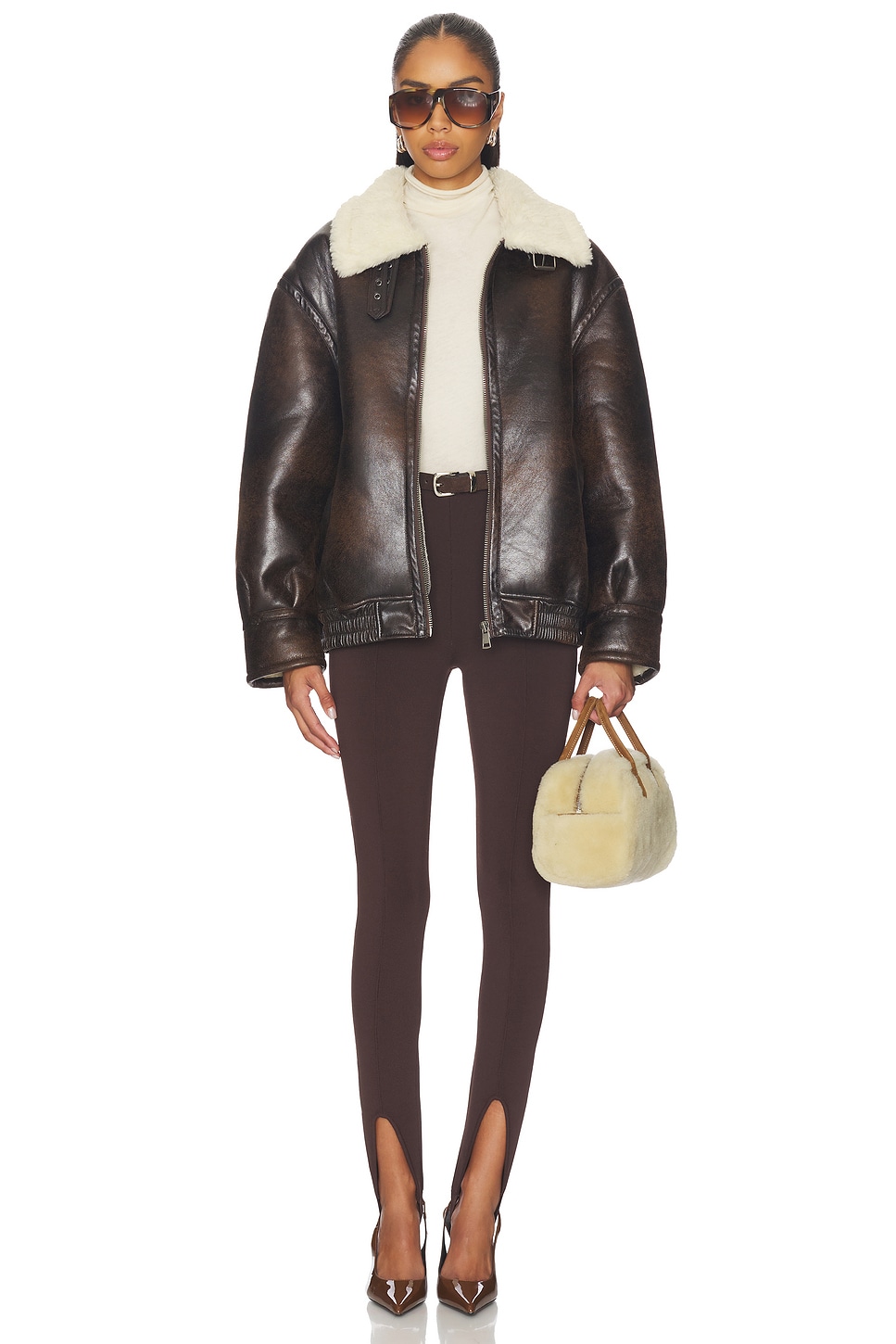 superdown - Georgiana Faux Leather Jacket | Plush