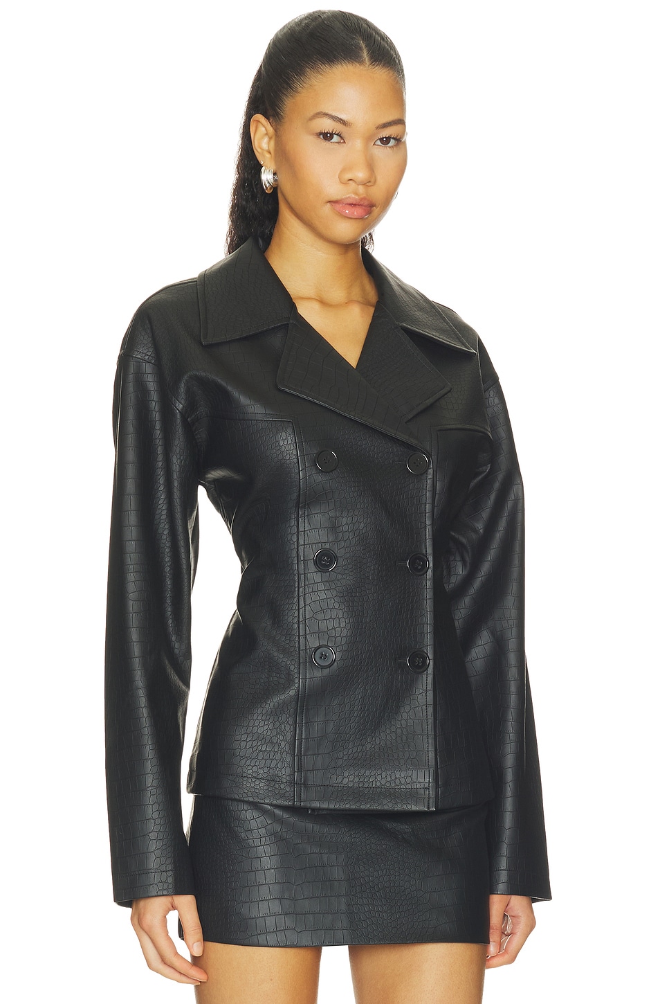 Caroline Faux Leather Jacket - thumbnail 2