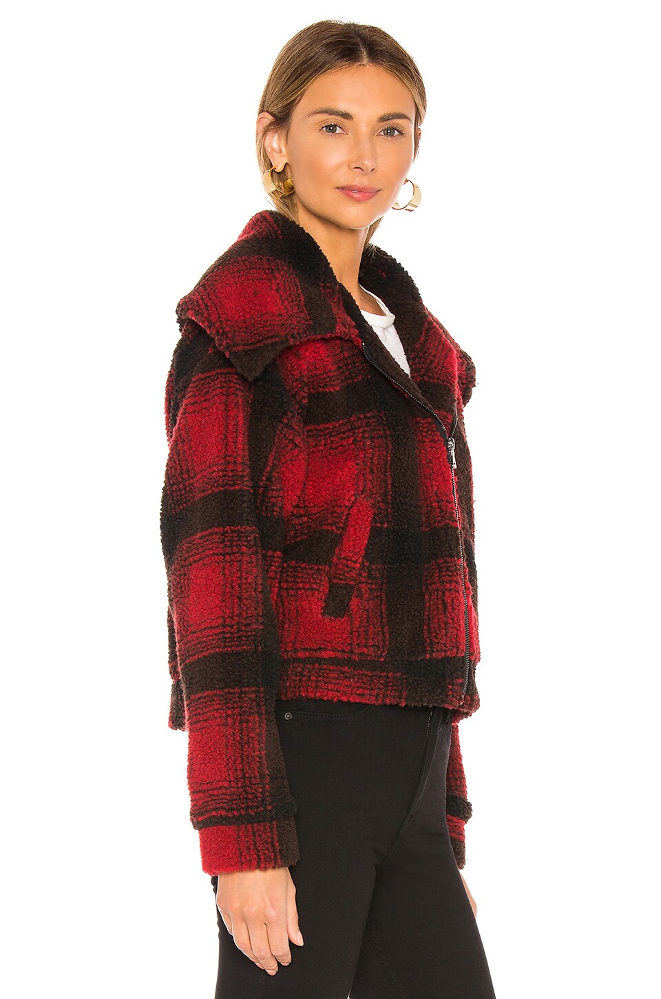 superdown Candy Zip Front Jacket in Red Plaid | REVOLVE