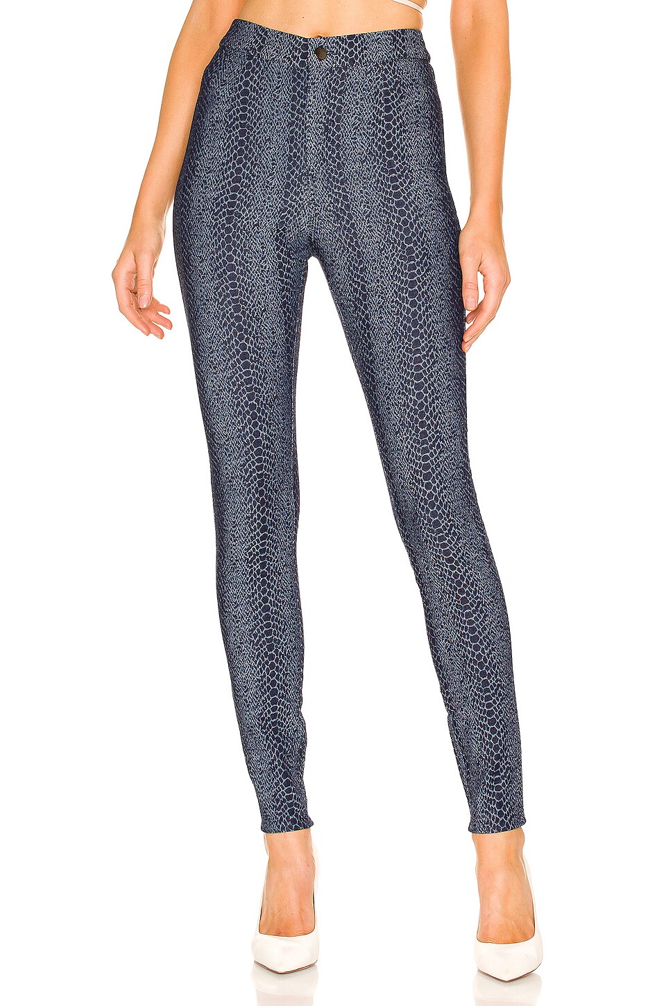 view 1 of 4 Darlene High Waisted Pant in Blue Snake