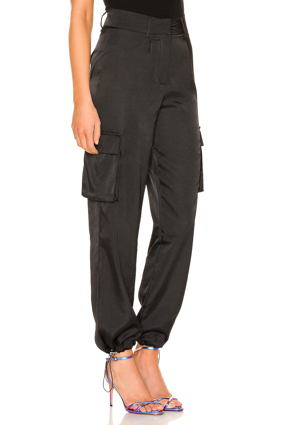 superdown Seleste Drawstring Jogger Pant in Black