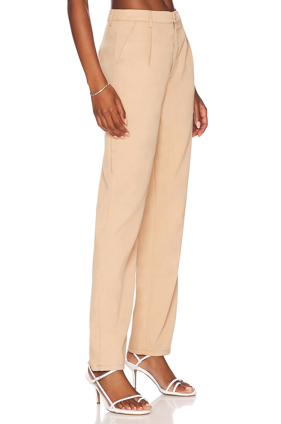 superdown Vivian Straight Leg Pant in Tan