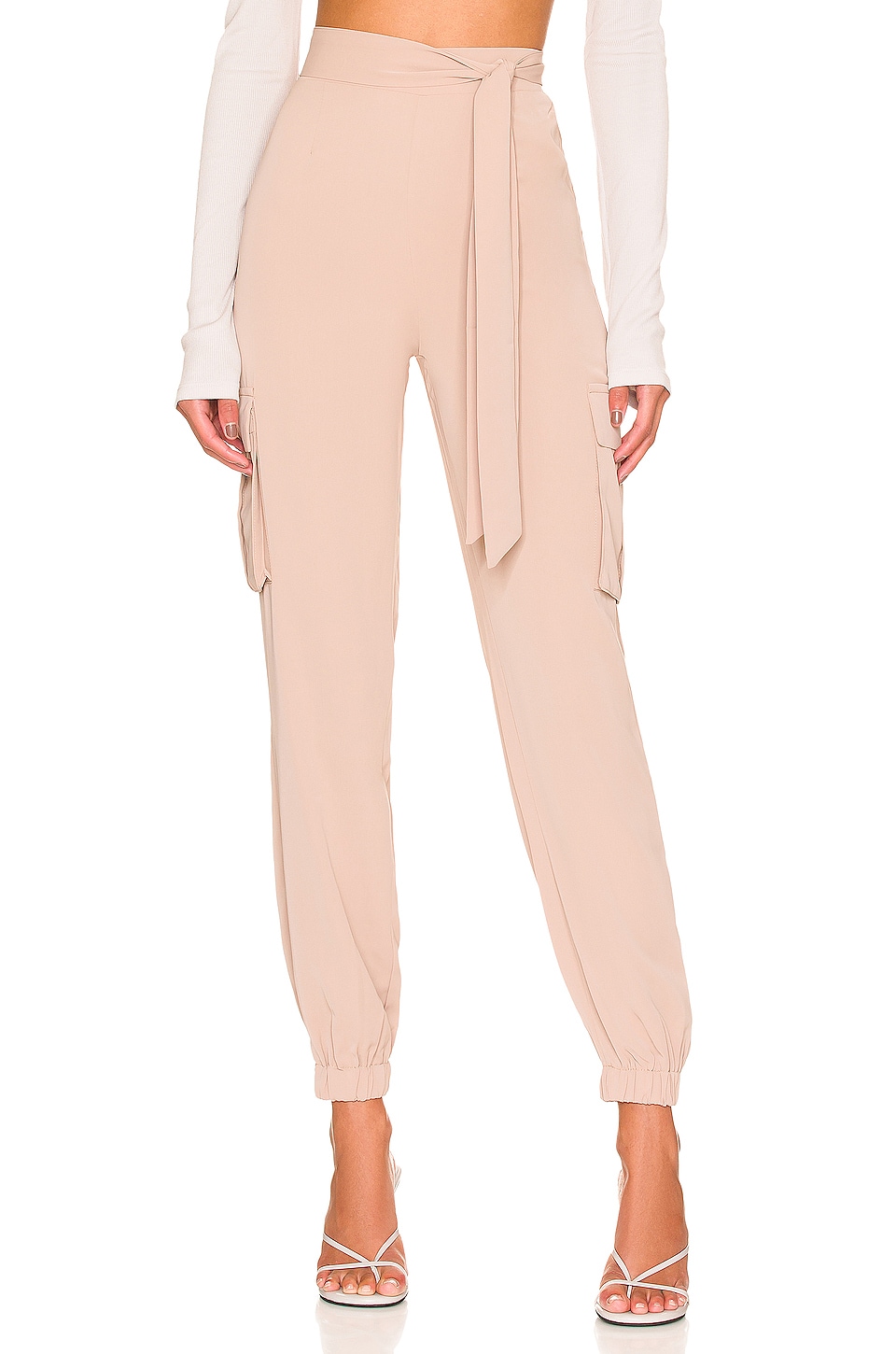 superdown Seleste Drawstring Jogger Pant in Pink