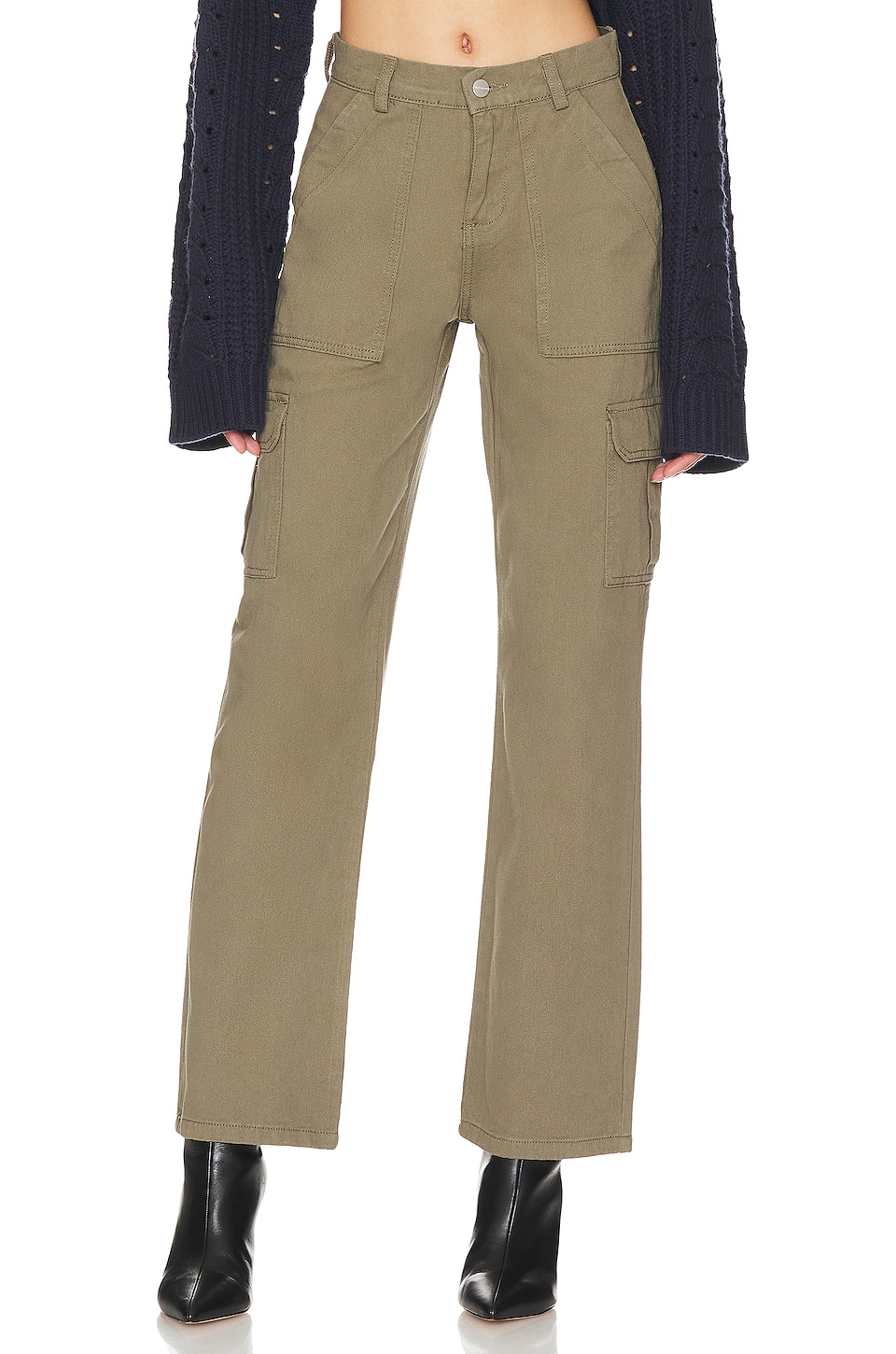 Image 1 of Adina Cargo Pant in Olive Green