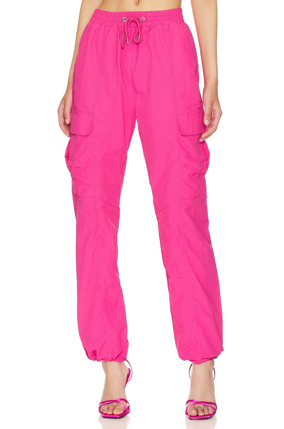 Hot pink hot sale parachute pants