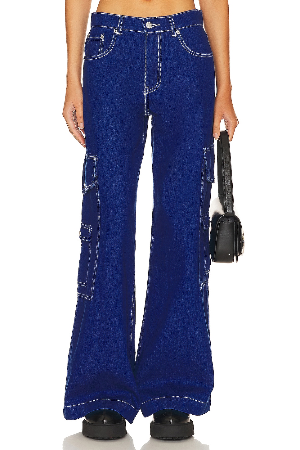 view 1 of 4 Relaxed Cargo Pant in Blue