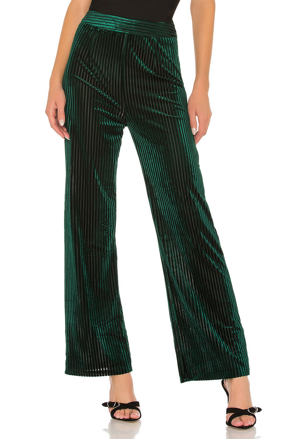 view 1 of 4 Alicia Wide Leg Pant in Green