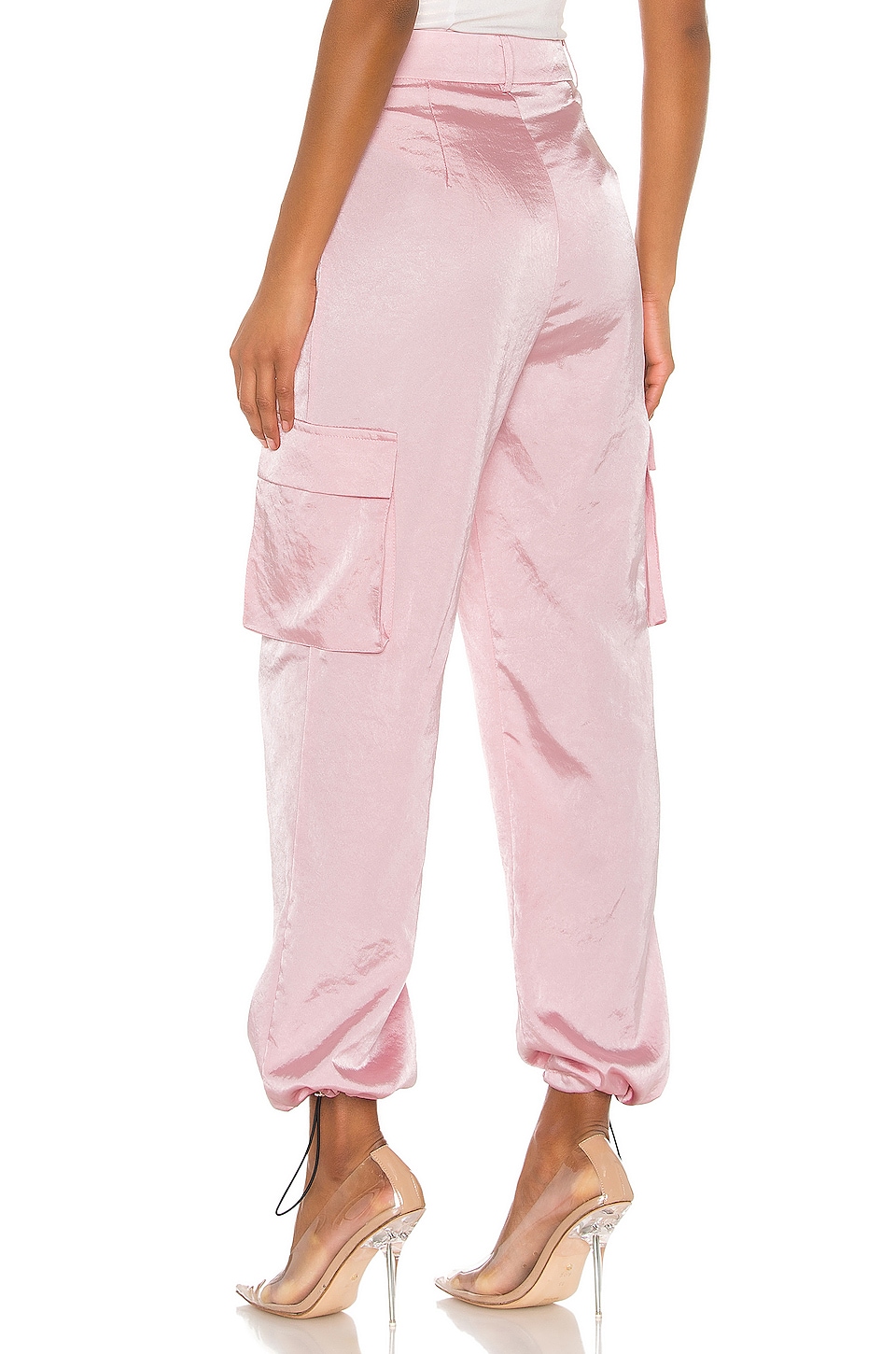 pink drawstring joggers