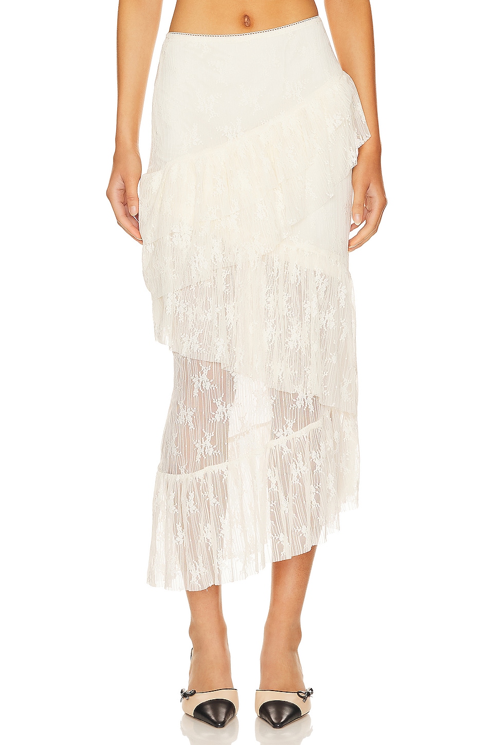 view 1 of 6 Sophia Midi Skirt in Ivory