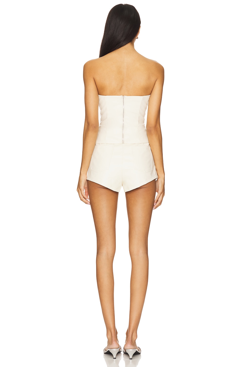Kayla Faux Leather Short Set