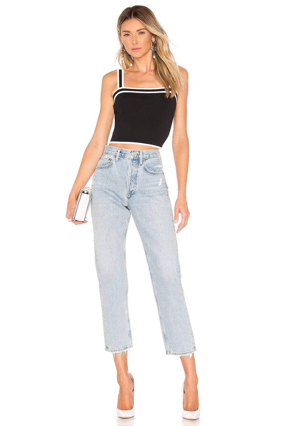 Selma Contrast Stripe Top