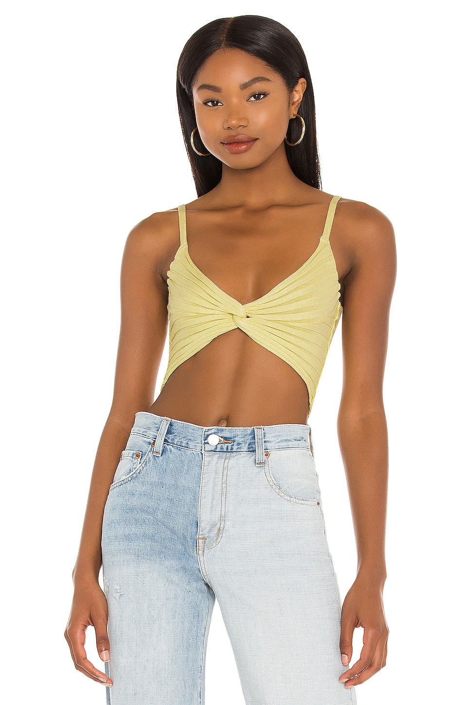 superdown Carla Knot Top in Yellow | REVOLVE