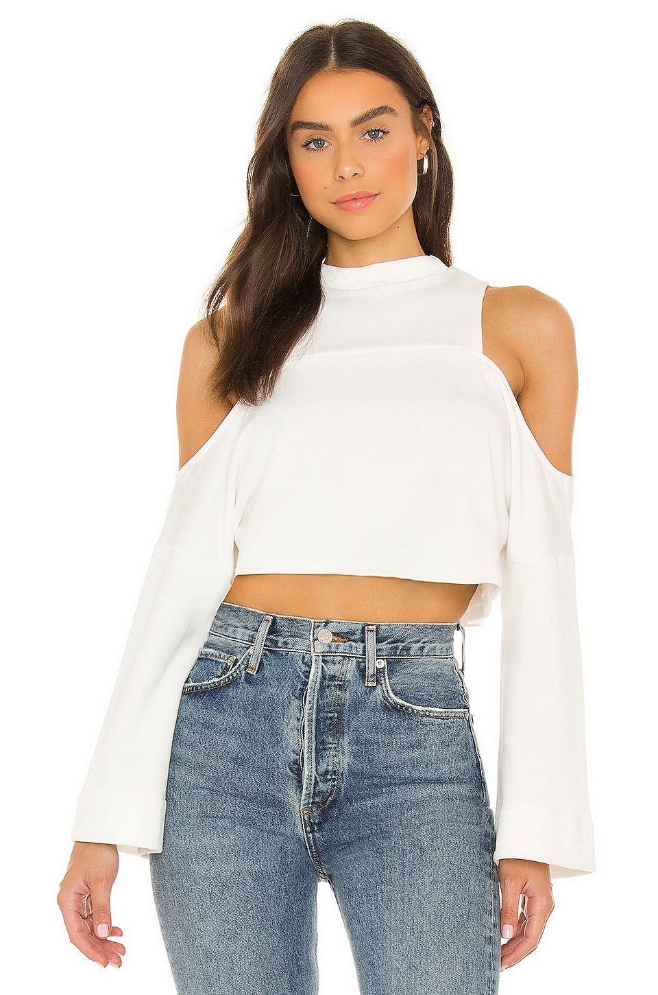 superdown Chrissy Cut Out Top in White
