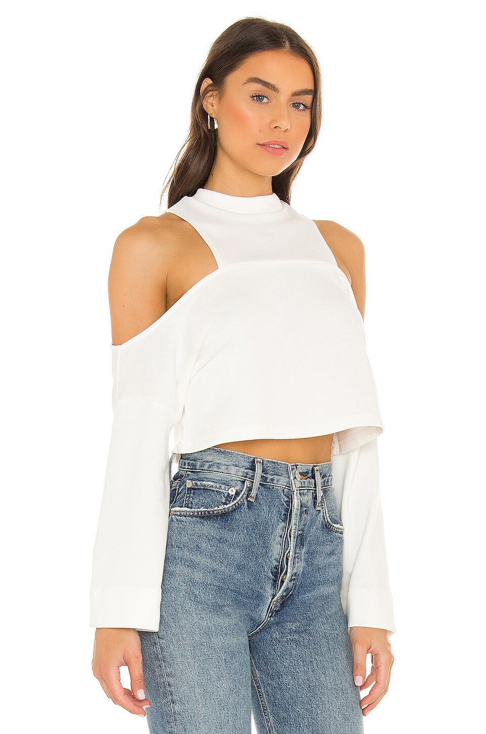 superdown Chrissy Cut Out Top in White