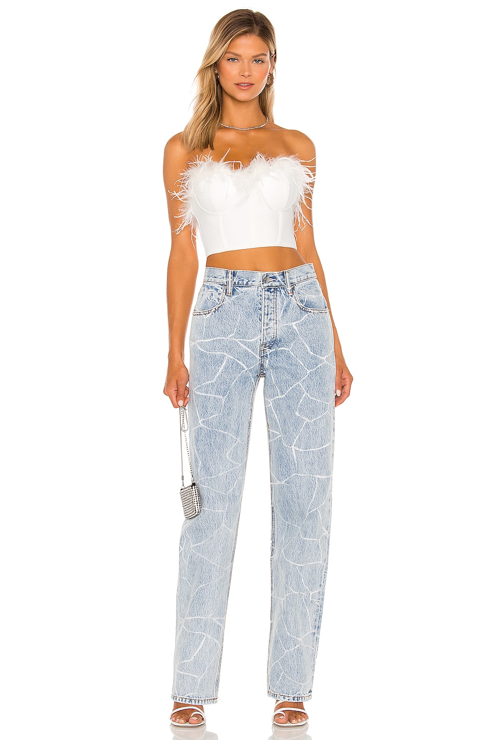 superdown Ramona Bustier Top in White | REVOLVE