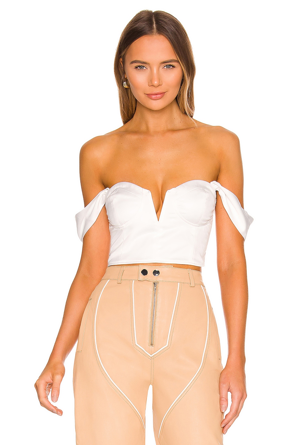 Image 1 of Coralia Bustier Top in White