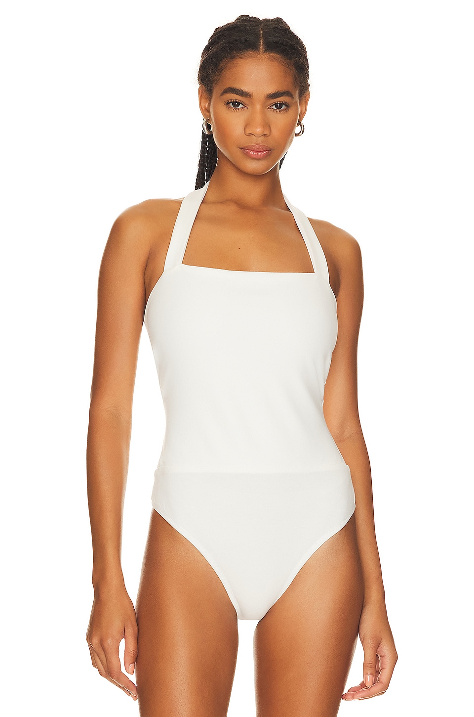 superdown Reece Halter Bodysuit in White