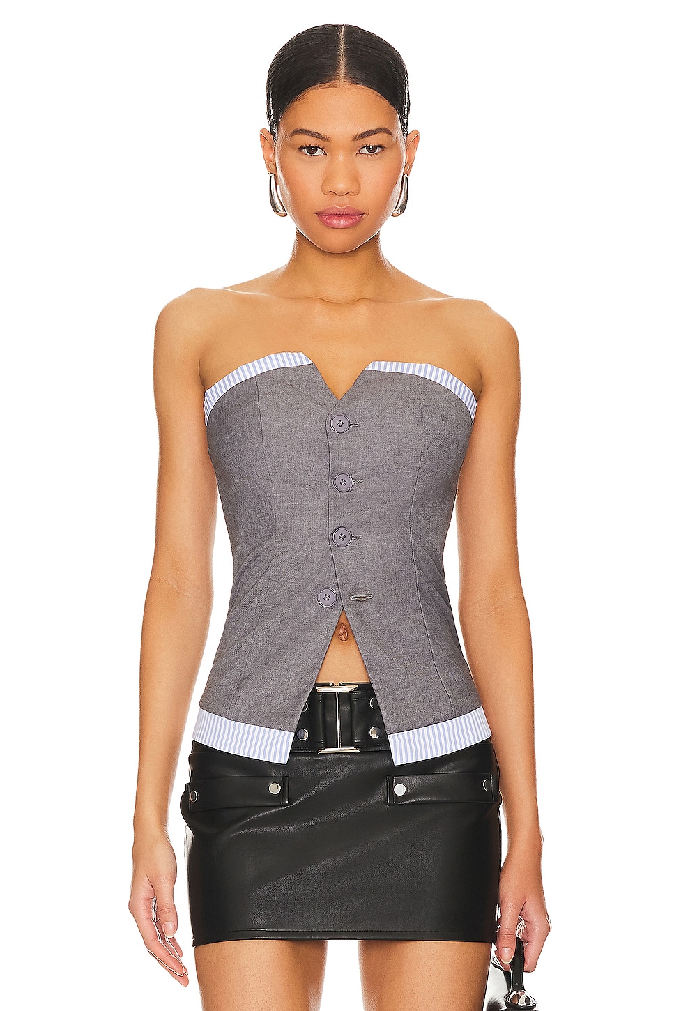view 1 of 4 Imogen Top in Grey