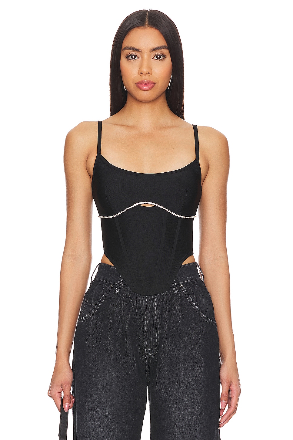 view 1 of 5 Gia Corset Top in Black