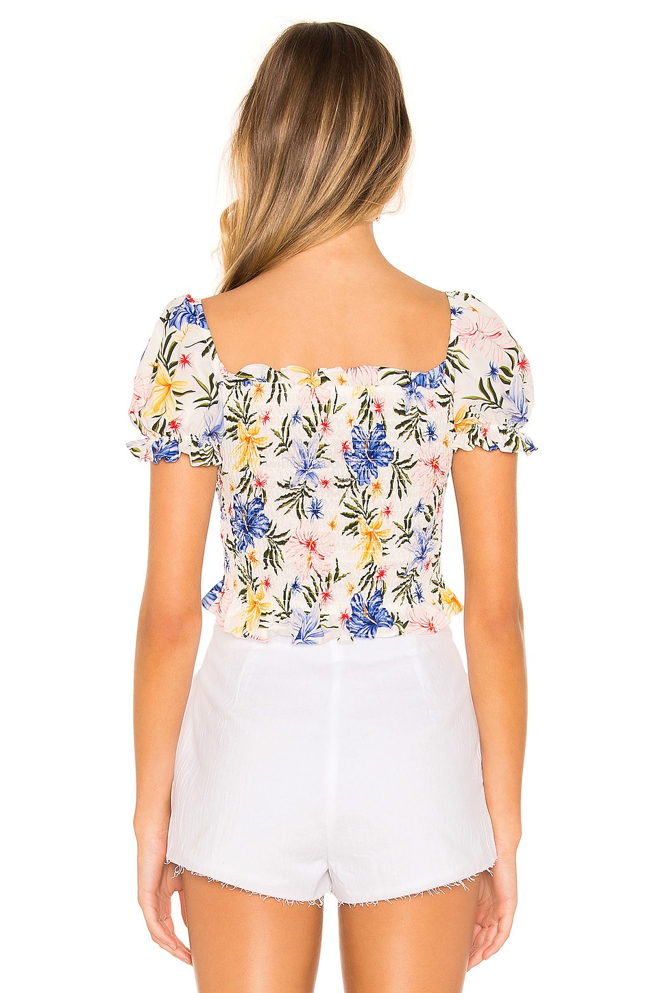 Sunpetal Smocked Top