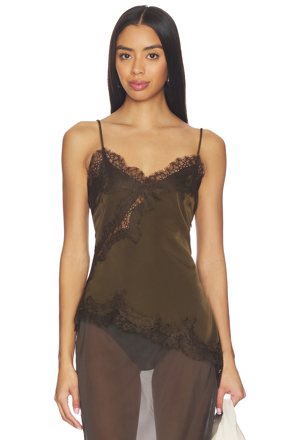 Jett Asymmetrical Top in Brown View 1 of 5